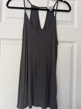 Old Navy Charcoal Gray Racerback Tank Top